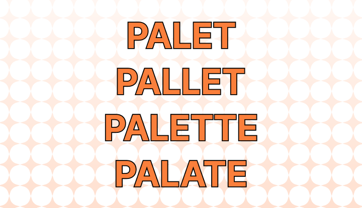 Palet, Pallet, Palette, or Palate? Differences and