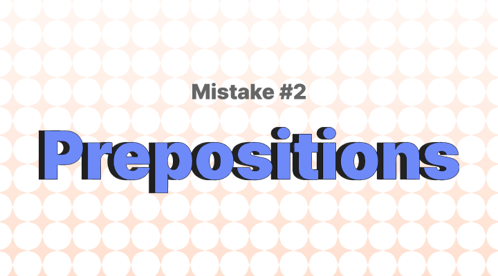 Preposition Errors