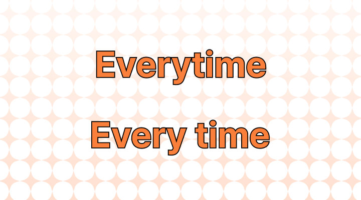 Everytime or Every time