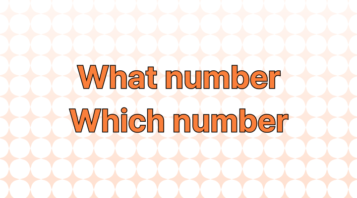 How to Use "What Number" vs. "Which Number" in a Sentence