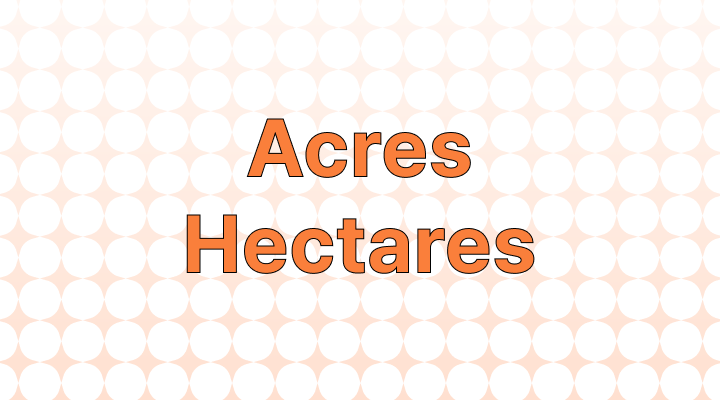 How to Use "Acres" versus "Hectares"